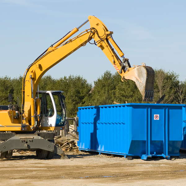 can i choose the location where the residential dumpster will be placed in Christoval Texas